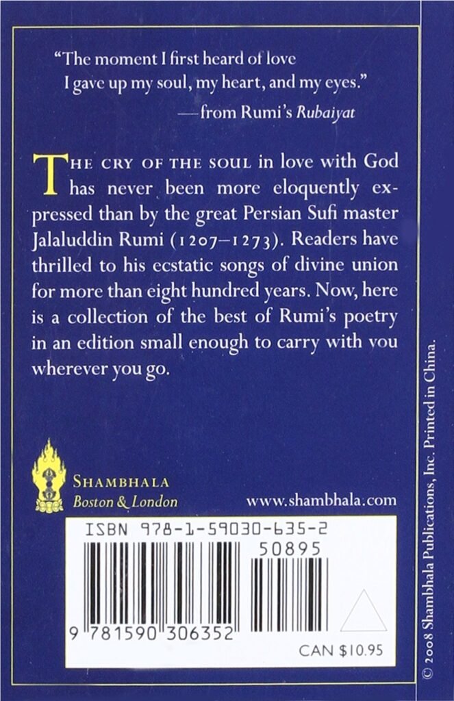 The Pocket Rumi (Shambhala Pocket Classics)     Paperback – November 11, 2008